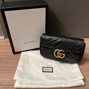 GG Marmont matelassé leather super mini bag